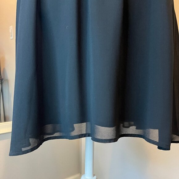 bebe Black with Gold sequins Mesh Chiffon Mini Dress, Size 2 - Picture 7 of 15